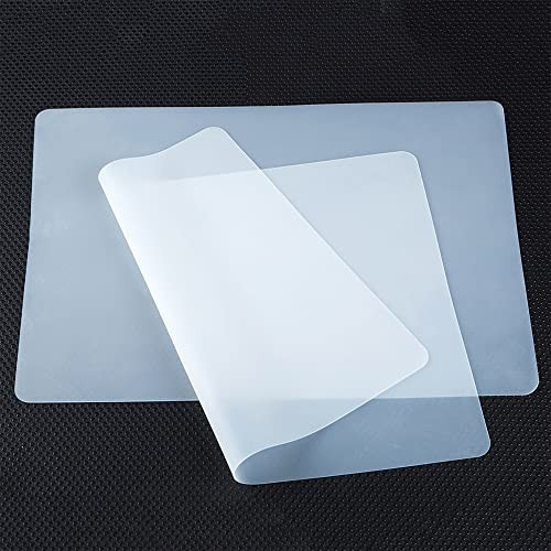 PABUSIOR Large Silicone Jewelry Crafts Mat: Non-Slip Translucent Silicone Pad, 14×20In (2/Pack), Heat Resistant, Nonstick, Clear Kids Mat for Epoxy Resin, Nail Art, DIY Sheet | Amazon (US)