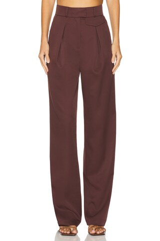 LPA Carlotta Pant in Dark Brown from Revolve.com | Revolve Clothing (Global)