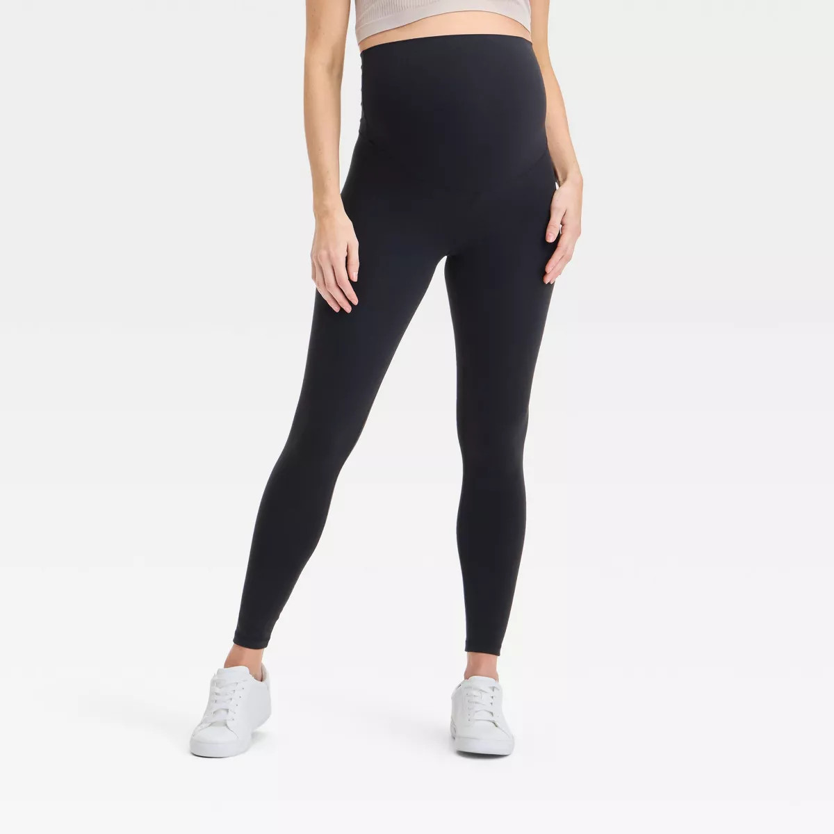 Over Belly High-Rise Active Maternity Leggings - Isabel Maternity by Ingrid & Isabel™ Black XS | Target