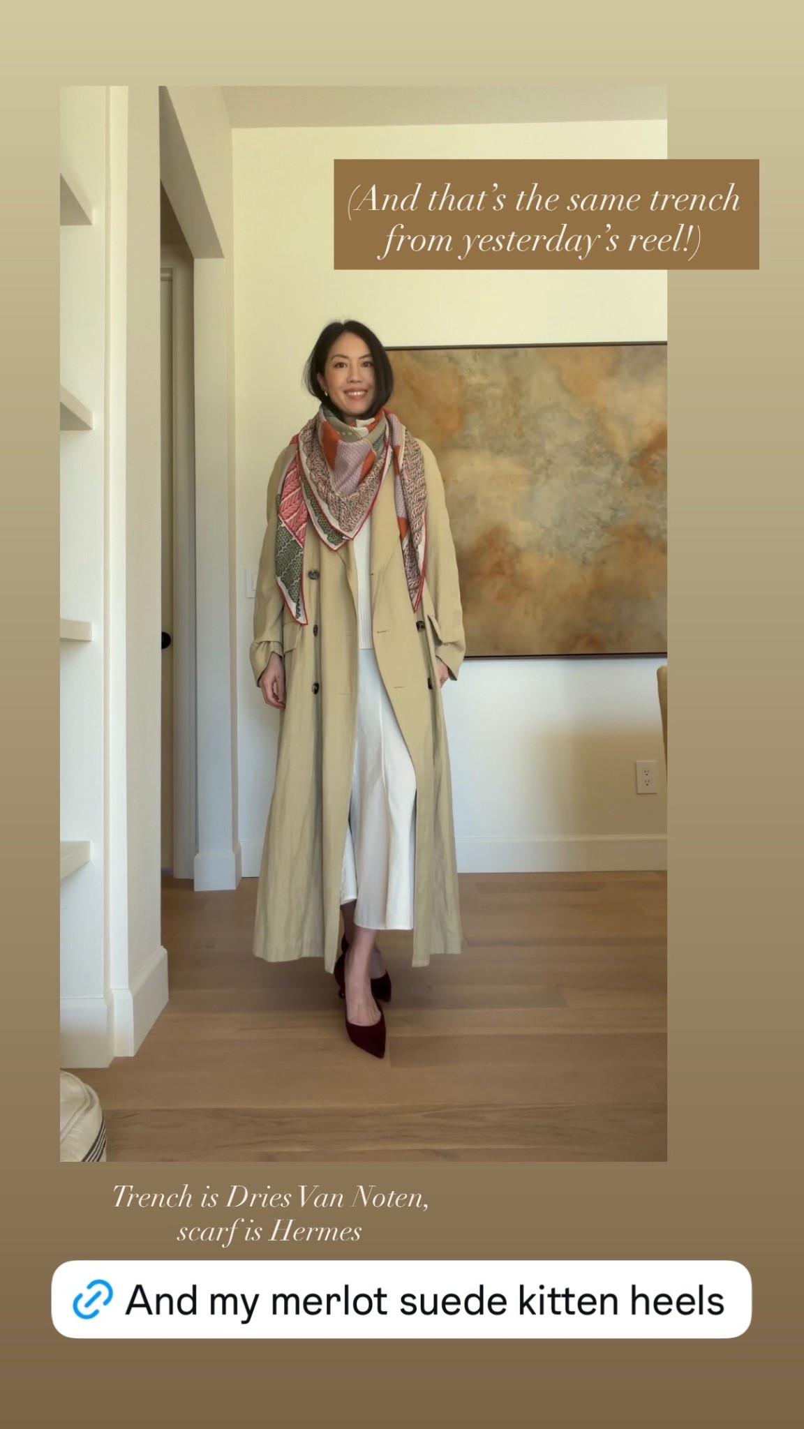 Gorgeous cashmere sweater for only $119 and the skirt is 50% off. Styled with a long trench coat and scarf.

#monochromaticoutfit
#wintersweater
#winteroutfit
#winterskirt
#designerskir

#LTKgrwm #LTKSaleAlert #LTKootd