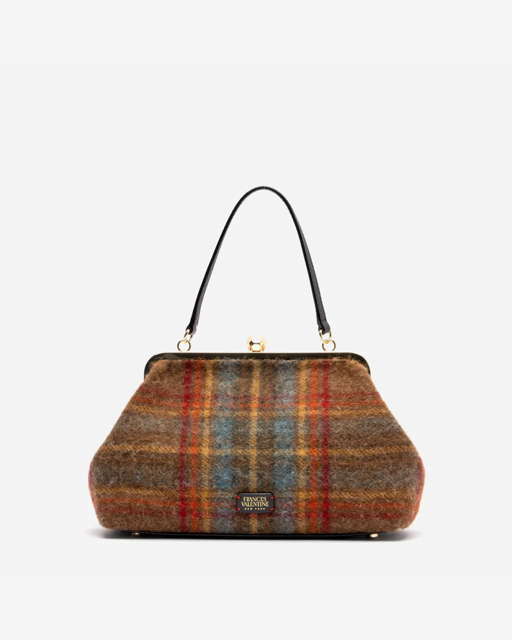 Carrie Frame Bag Wool Andrews Plaid | Frances Valentine