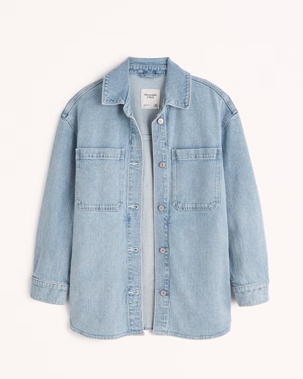 Denim Shirt Jacket | Abercrombie & Fitch (US)