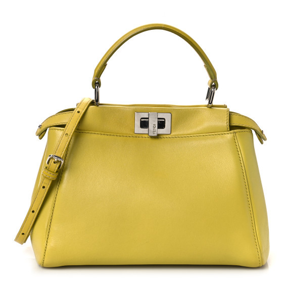 Nappa Mini Peekaboo Iconic Satchel Lime | FASHIONPHILE (US)