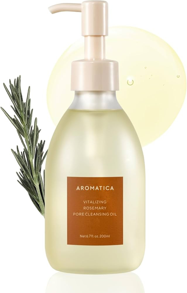 AROMATICA Vitalizing Rosemary Pore Cleansing Oil 6.7 fl oz./200ml – Double Cleanser & Makeup Re... | Amazon (US)