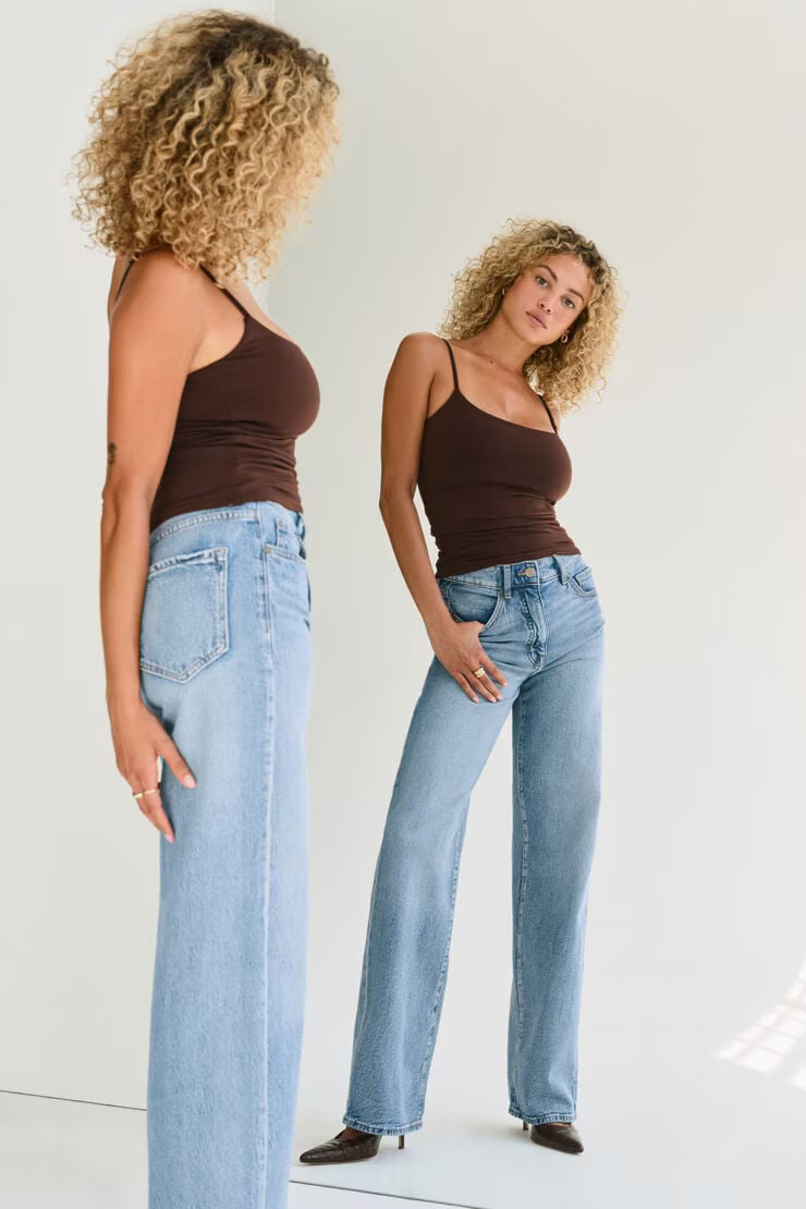 Heidi High Rise Wide Leg Jeans | Dynamite Clothing