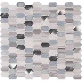 MSI Harlow Picket 11.5 in. x 12.4 in. x 8 mm Textured Multi-Surface Mesh-Mounted Mosaic Tile (9.9... | The Home Depot