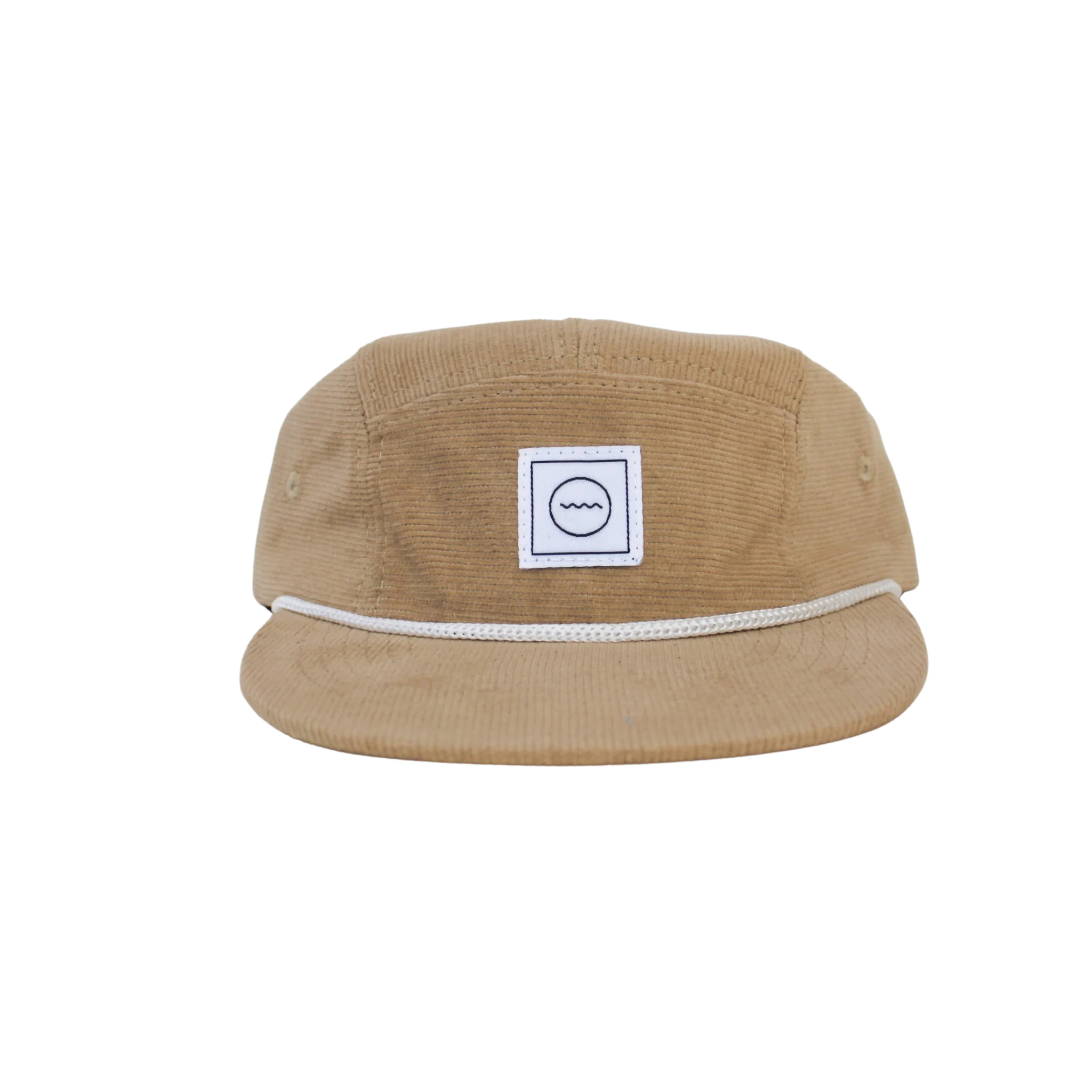 Corduroy Five-Panel Hat in Stone | Rad River Co.