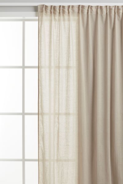 1-pack Wide Multiway Curtain Panel - Taupe - Home All | H&M US | H&M (US + CA)