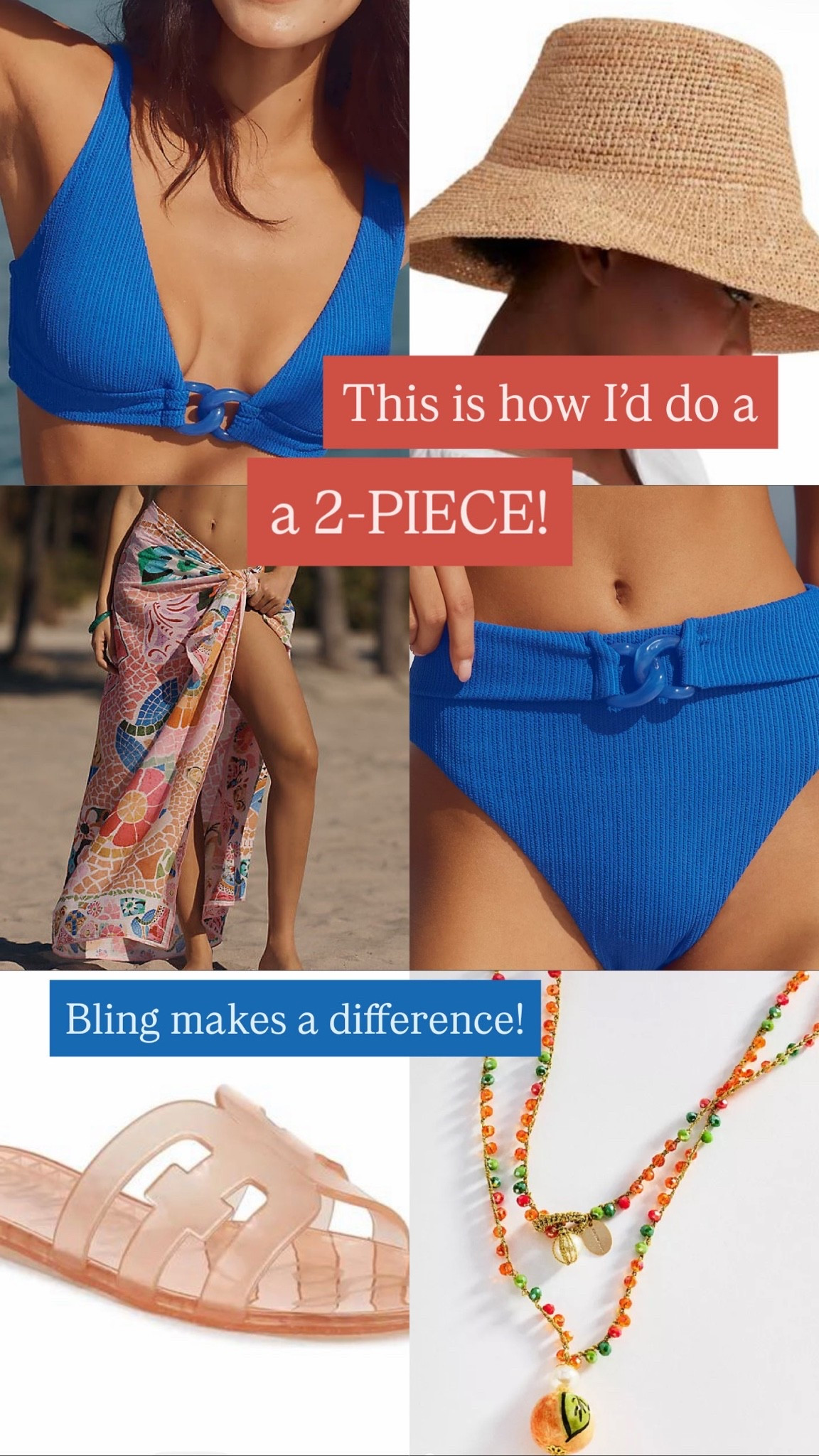 This is how I would do a two piece! 💙￼

#LTKSwim #LTKootd #LTKOver40