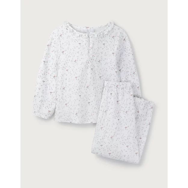 Woven Floral Robin Pyjamas (1–12yrs) | The White Company (UK)