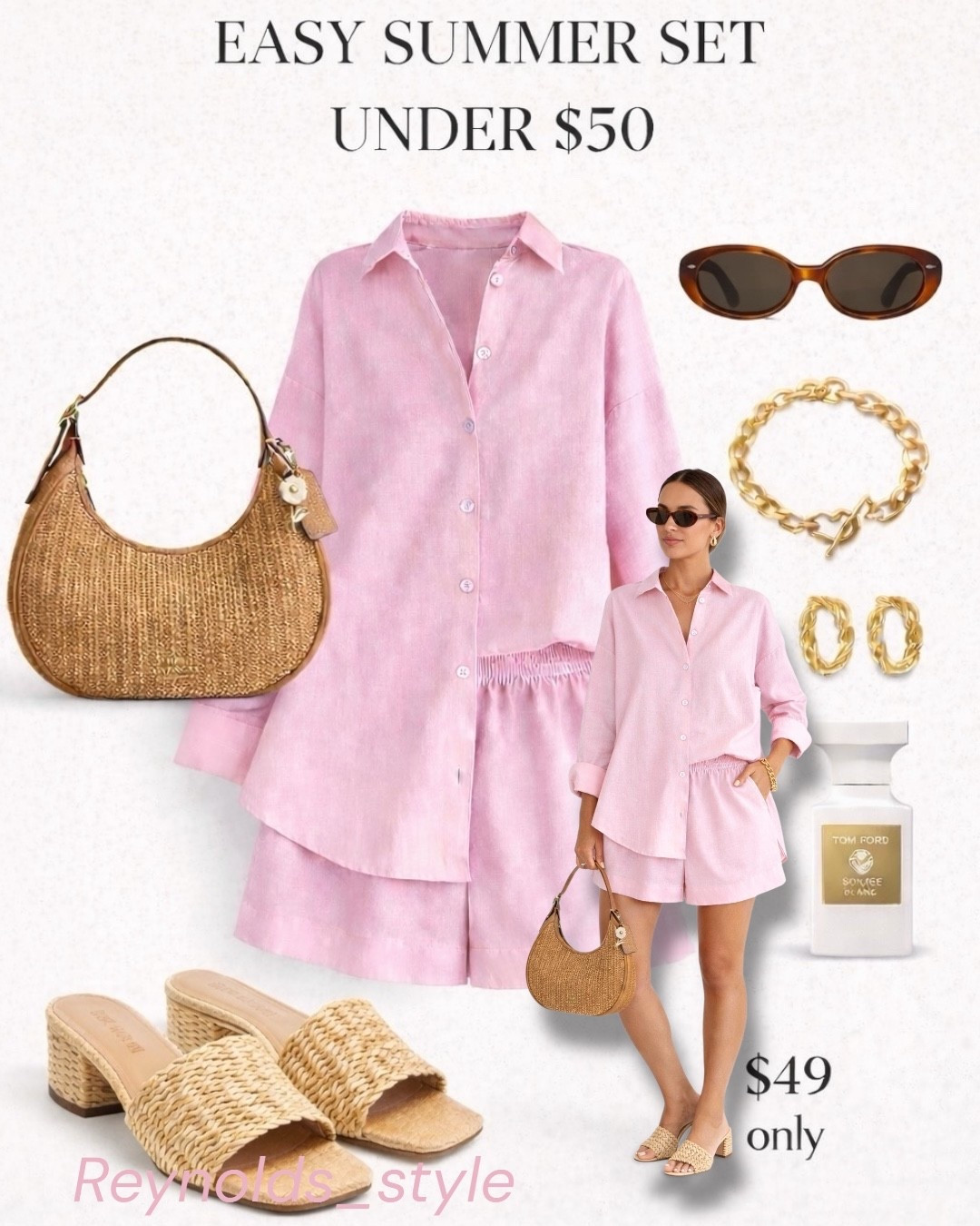 Soft pink, easy linen, and the perfect neutral accessories 🤍
This under-$50 set is giving effortless summer—just add a woven bag and statement sunnies for a polished everyday look.

Lightweight, breathable, and so flattering for vacation, brunch, or casual days out ☀️
#LTKunder50 #LTKstyletip #LTKsummer #over40style #effortlessstyle

#LTKgrwm #LTKTravel #LTKWorkwear