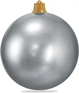 Inflatable Christmas Ornaments, 18" or 25" Oversized Outdoor Christmas Ball Ornaments, Holiday Ya... | Amazon (US)