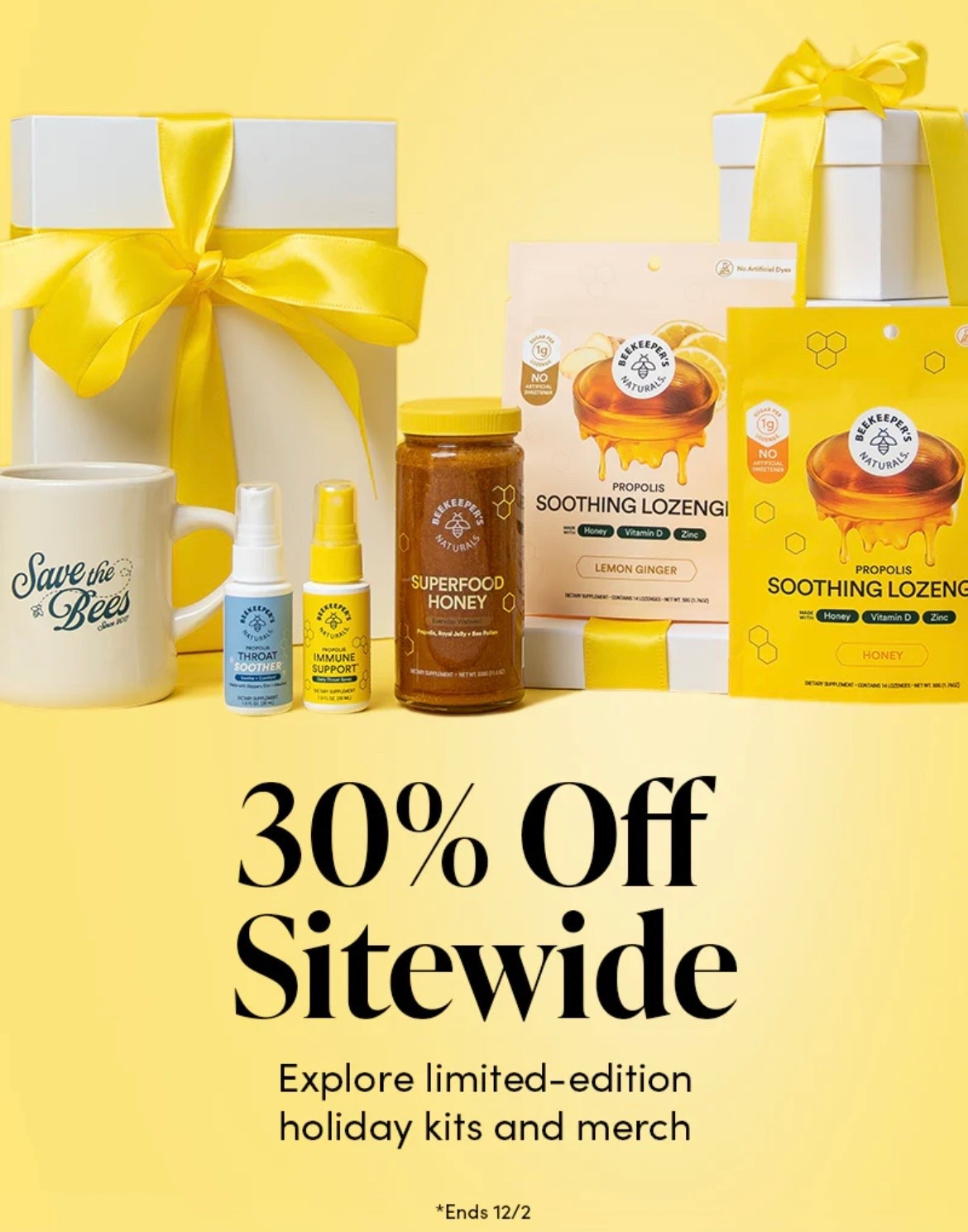BeeKeeper’s Naturals Black Friday sale! We loveee this brand. Especially the propolis throat spray for daily immune support  

#LTKHoliday #LTKCyberWeek #LTKGiftGuide