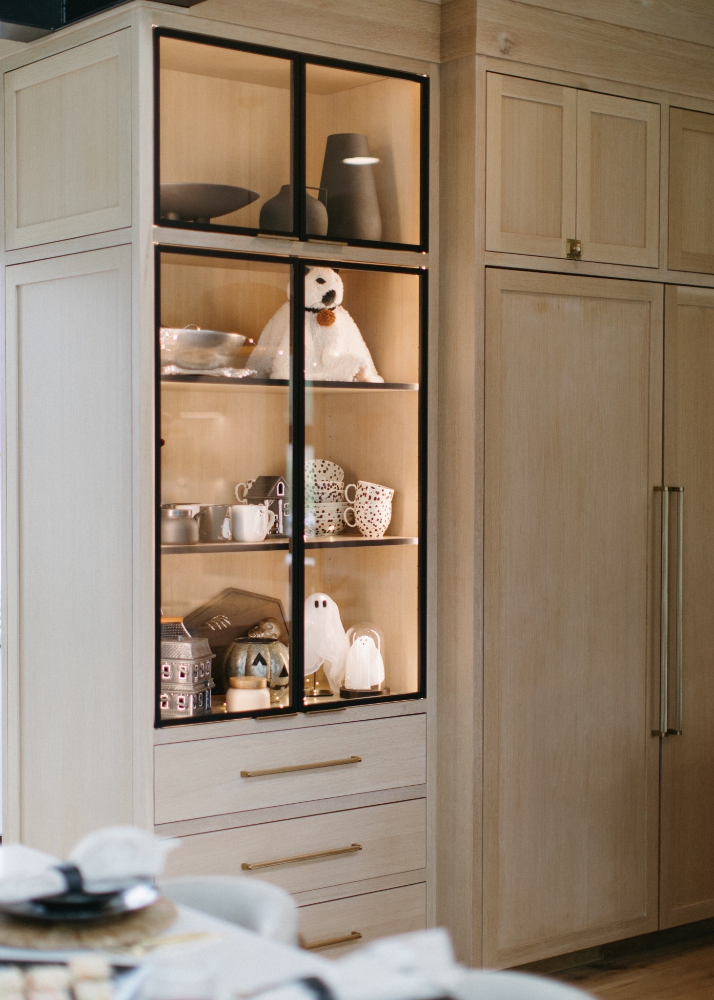 I love using this built in cabinet to display my seasonal serveware and decor. Linking all of my favorite finds for Halloween this year!

#LTKSeasonal #LTKautumn #LTKHome