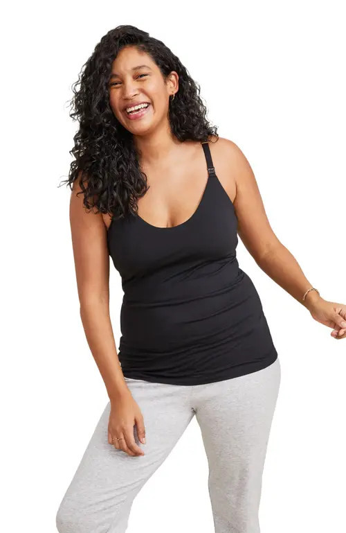 HATCH Collection The Nursing Tank in Black at Nordstrom, Size X-Large | Nordstrom