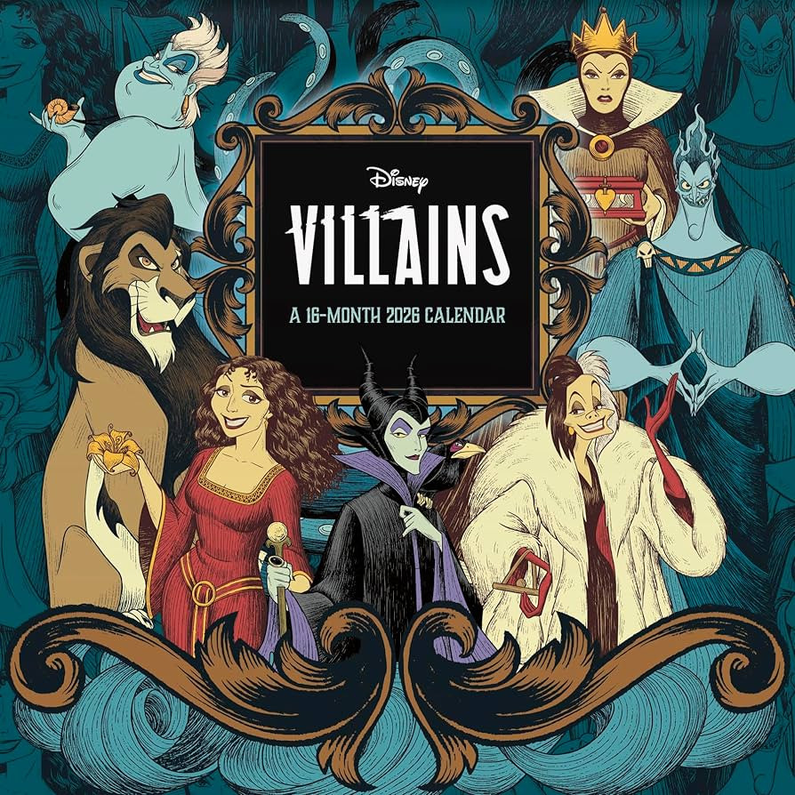 2026 Disney Villains Wall Calendar | Amazon (UK)