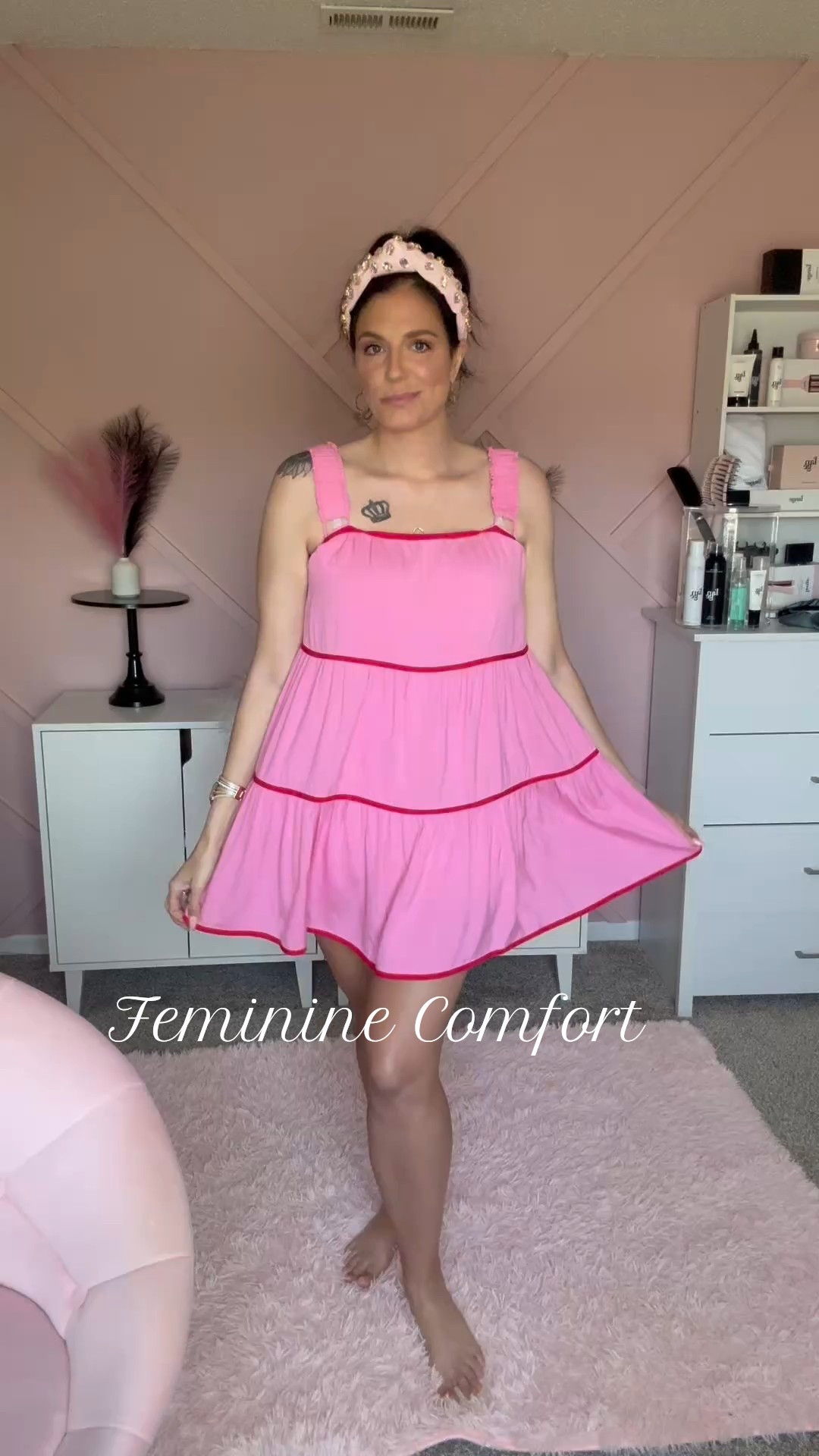 Feminine Comfort #fashion #romper #dress #pink #comfy #cuteclothes #summerfashion 

#LTKSeasonal