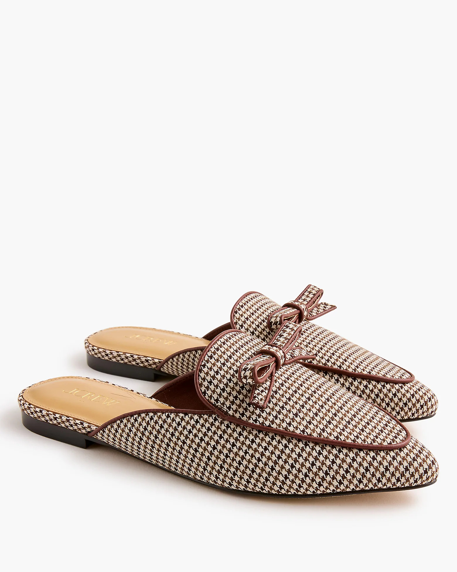 Plaid bow mules | J.Crew Factory