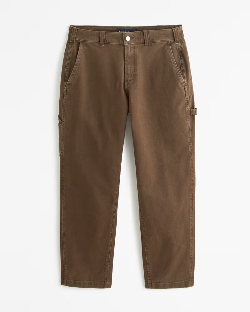 Men's Athletic Loose Workwear Pant | Men's Bottoms | Abercrombie.com | Abercrombie & Fitch (US)