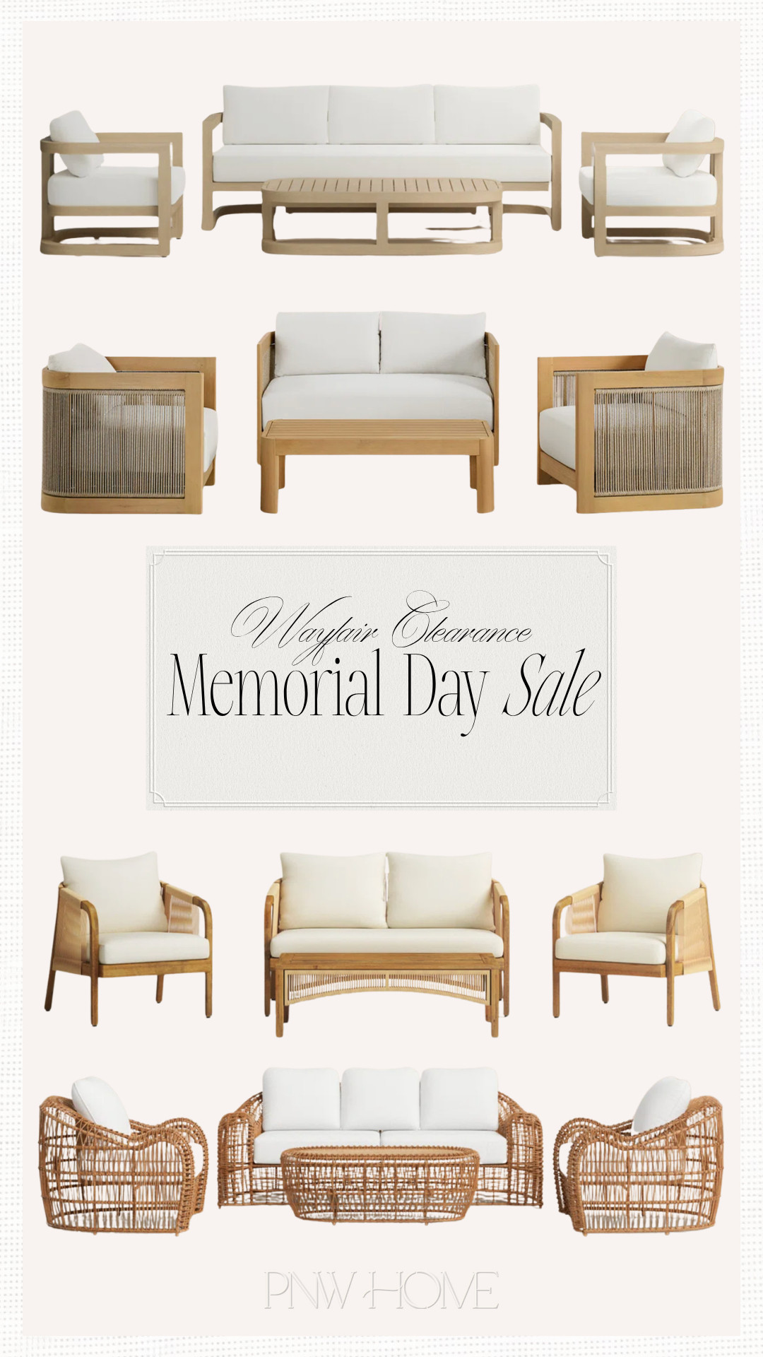 My top patio conversation sets from Wayfair's Memorial Day Clearance Sale!

outdoor furniture, patio furniture, neutral patio, modern patio furniture, outdoor lounge chairs, patio lounge chairs, patio sofa, patio couch, outdoor sofa, outdoor couch, outdoor coffee table, patio coffee table, decor furniture, porch furniture 

 #LTKSeasonal #LTKHome #LTKSaleAlert