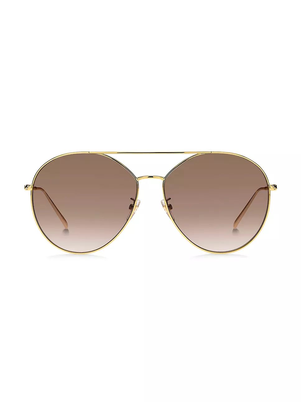 64MM Pave-Trimmed Aviator Sunglasses | Saks Fifth Avenue
