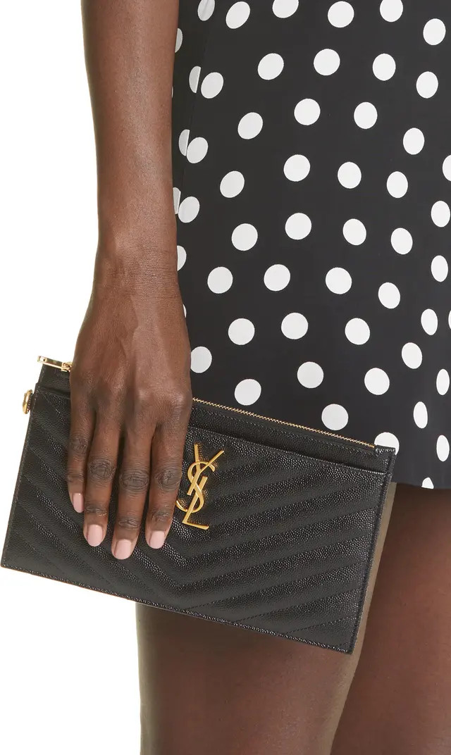 Monogram Matelassé Leather Pouch | Nordstrom