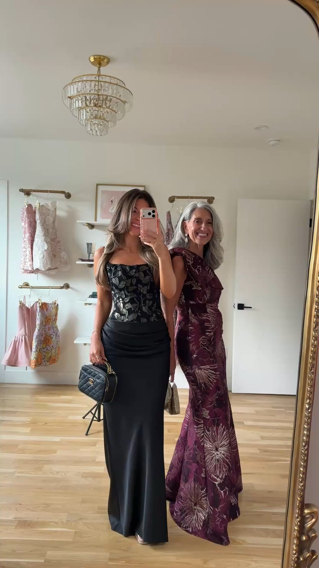 black and gold leaf-print corset top satin gown, burgundy one-shoulder gown with metallic floral pattern mom and me formal wedding guest and mother of the bride dresses 💍

vivrelle: emerson20

I’m 5’4” and wearing my usual small/2 in most
• sized down to xs

mom is 5’4” and wears a medium/6


summer wedding guest dresses, wedding guest dresses, cocktail dresses, semi-formal dresses, black tie wedding guest dresses, destination wedding guest dresses, garden party dresses, wedding guest outfit ideas, mom & me outfits, mom & me dresses, matching outfits, mother daughter outfits, family photo outfits, wedding guest dresses, mother of the bride, mother of the groom, wedding guest outfit ideas

#LTKWedding #LTKU #LTKOver40