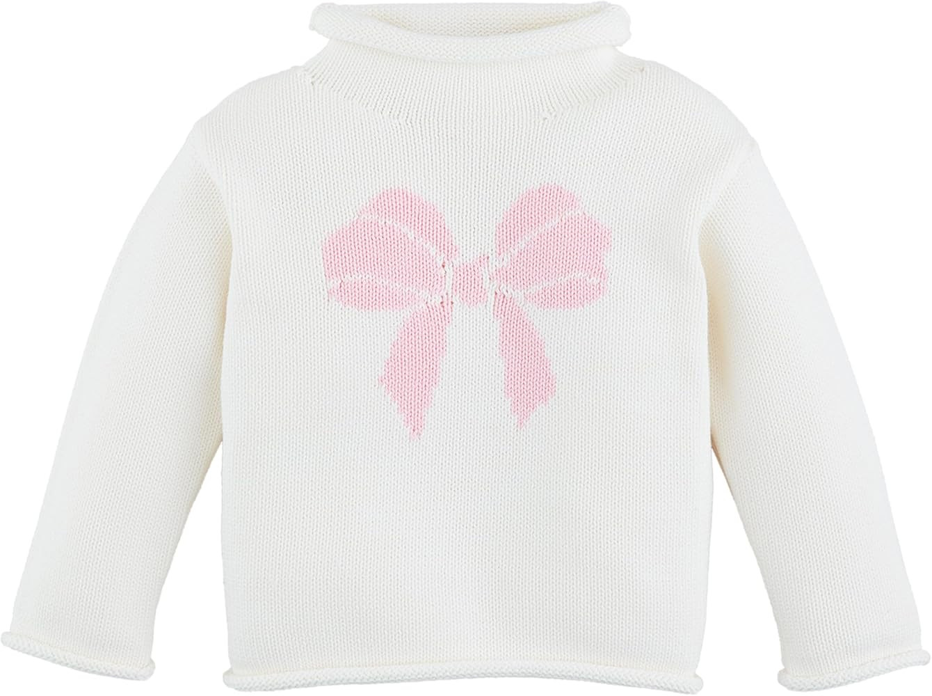 Mud Pie Kids Children's Bow Rollneck Sweater | Amazon (US)