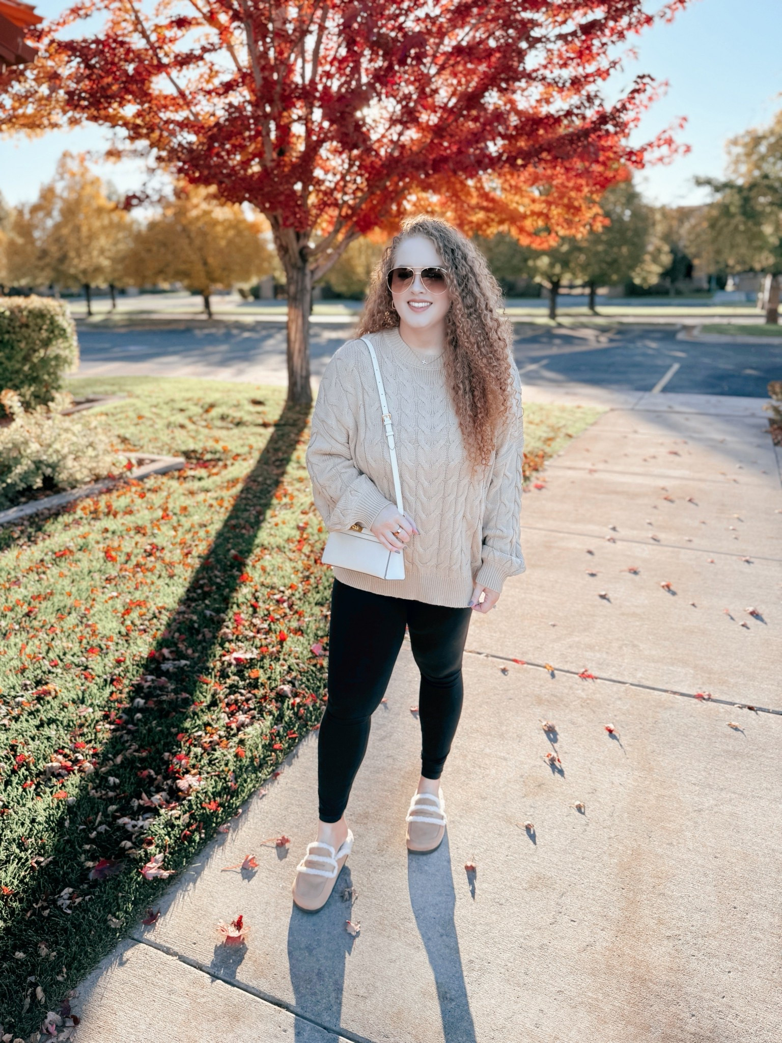 All khaki everything 🍂🤎 Cozy sweater + faux shearling loafers = my fall uniform. Everything linked for your own effortless autumn vibes ✨ amazon sweater | amazon khaki sweater | amazon fall sweater | fall outfit | loafers | faux shearling loafers | walmart loafers | fall shoes | leggings | amazon leggings | amazon lululemon leggings dupe | amazon fall outfit | casual fall outfit | amazon fall casual outfit | amazon fashion | amazon finds | amazon look | amazon outfit | fall outfit | fall look | fall fashion | fall finds | fall outfit inspo | fall fashion inspo | fall 2025 

#LTKMidsize #LTKSaleAlert #LTKSeasonal