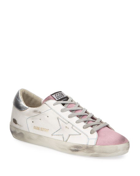 Golden Goose Superstar Contrast Sneakers | Neiman Marcus
