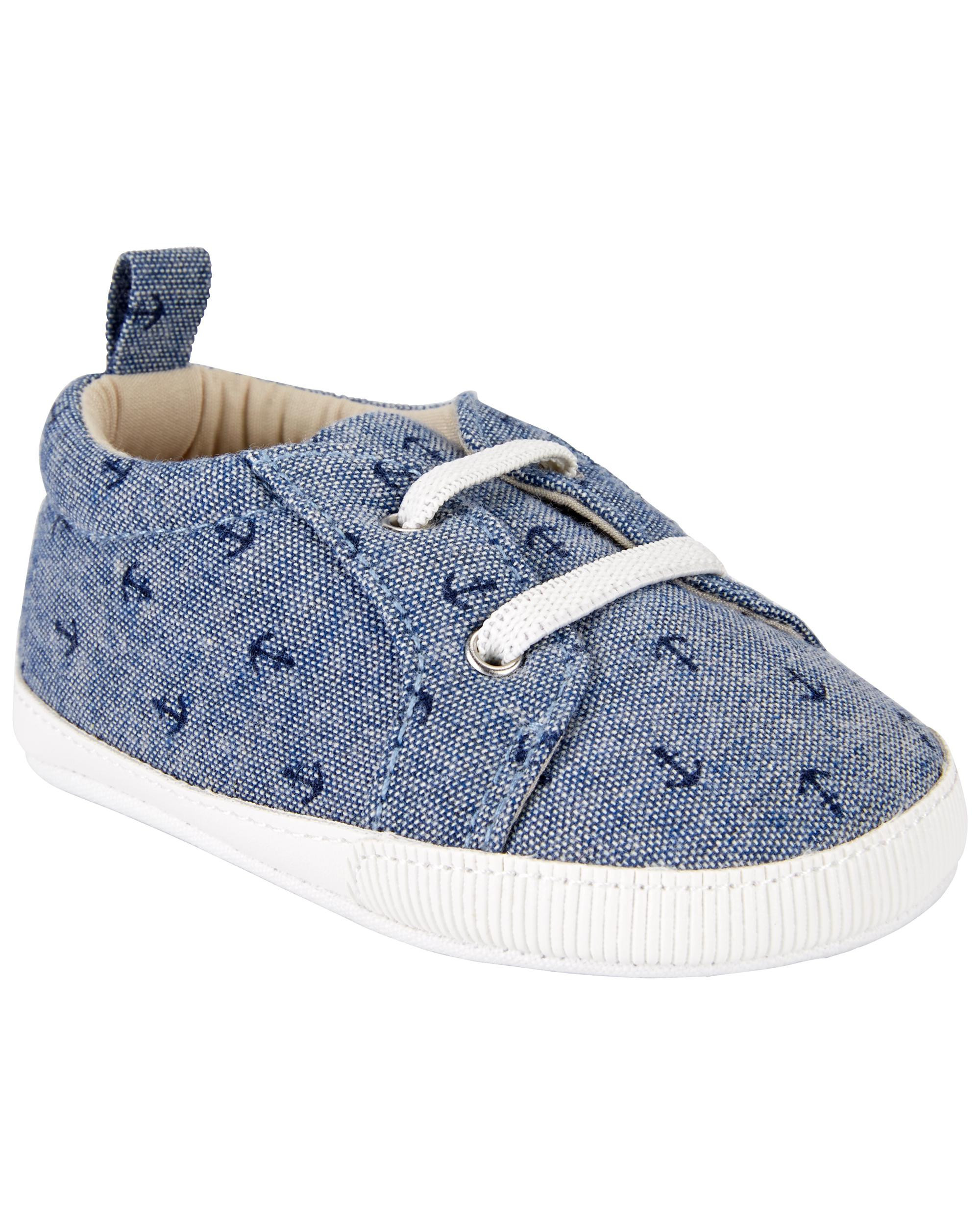 Baby Shoes Anchor Print Slip-On Sneakers | Carter's