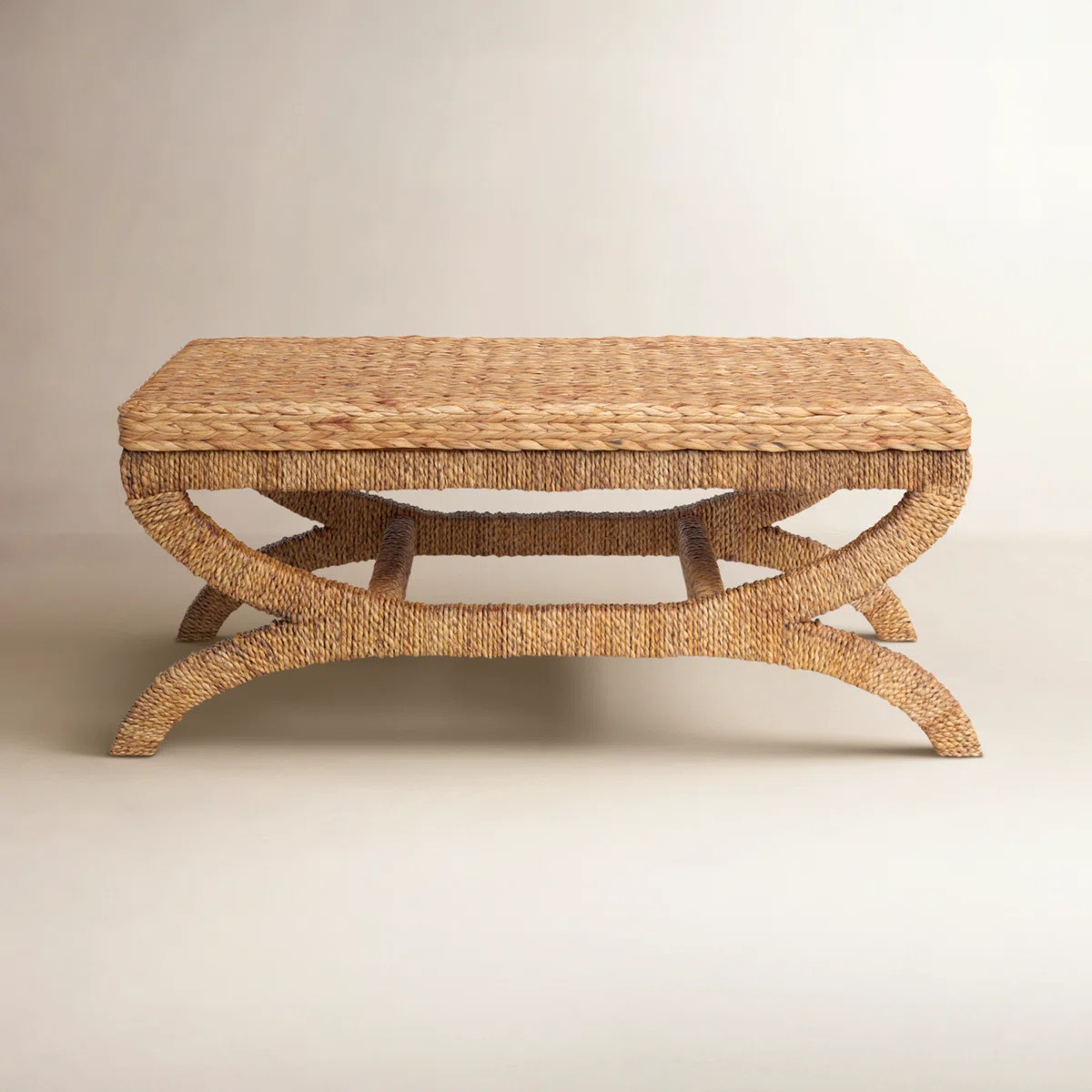 Birch Lane\u2122 Hugo Woven Seagrass and Water Hyacinth Coffee Table & Reviews | Birch Lane | Birch Lane