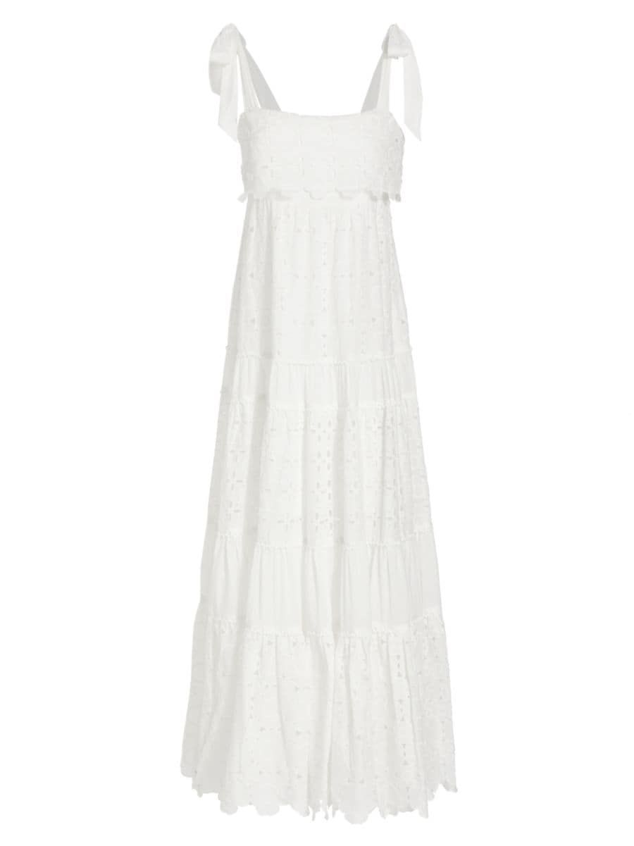 Evie Eyelet Cotton Maxi Dress | Saks Fifth Avenue