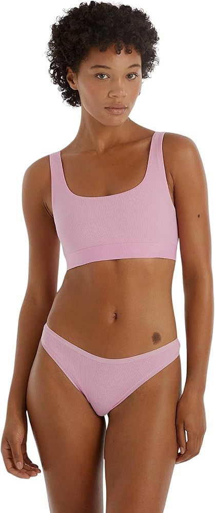 Organic Basics Women's Core Ribbed Cotton Thong Underwear | Amazon (US)