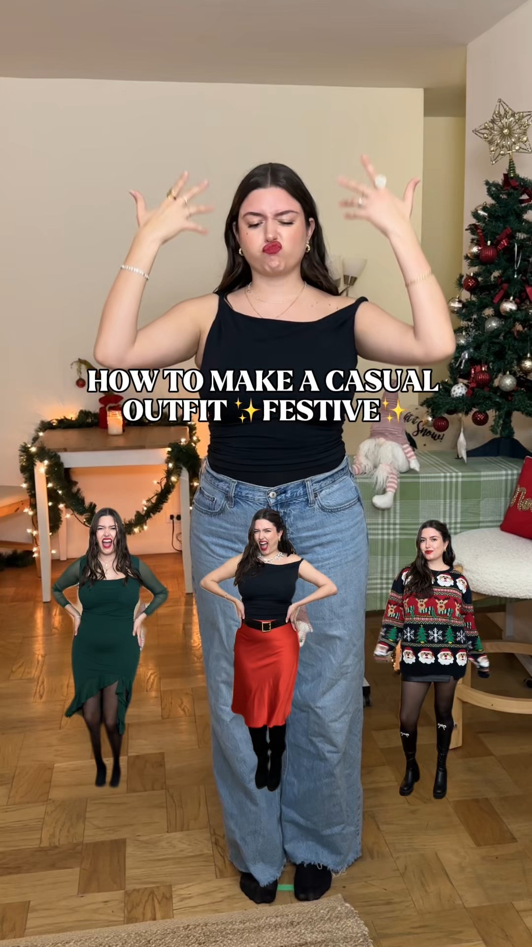 Casual festive outfit 💃🏻✨🤩

#LTKMidsize #LTKHoliday