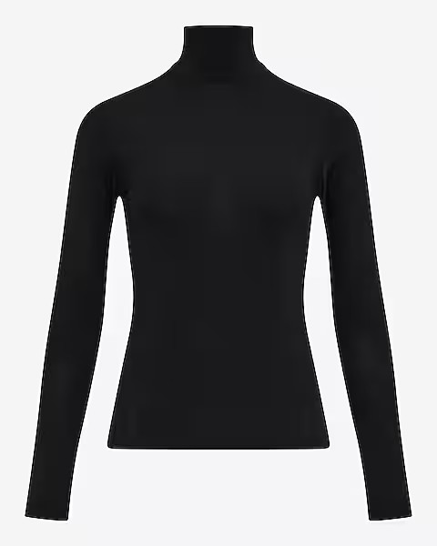 Mock Neck Long Sleeve Tee | Express