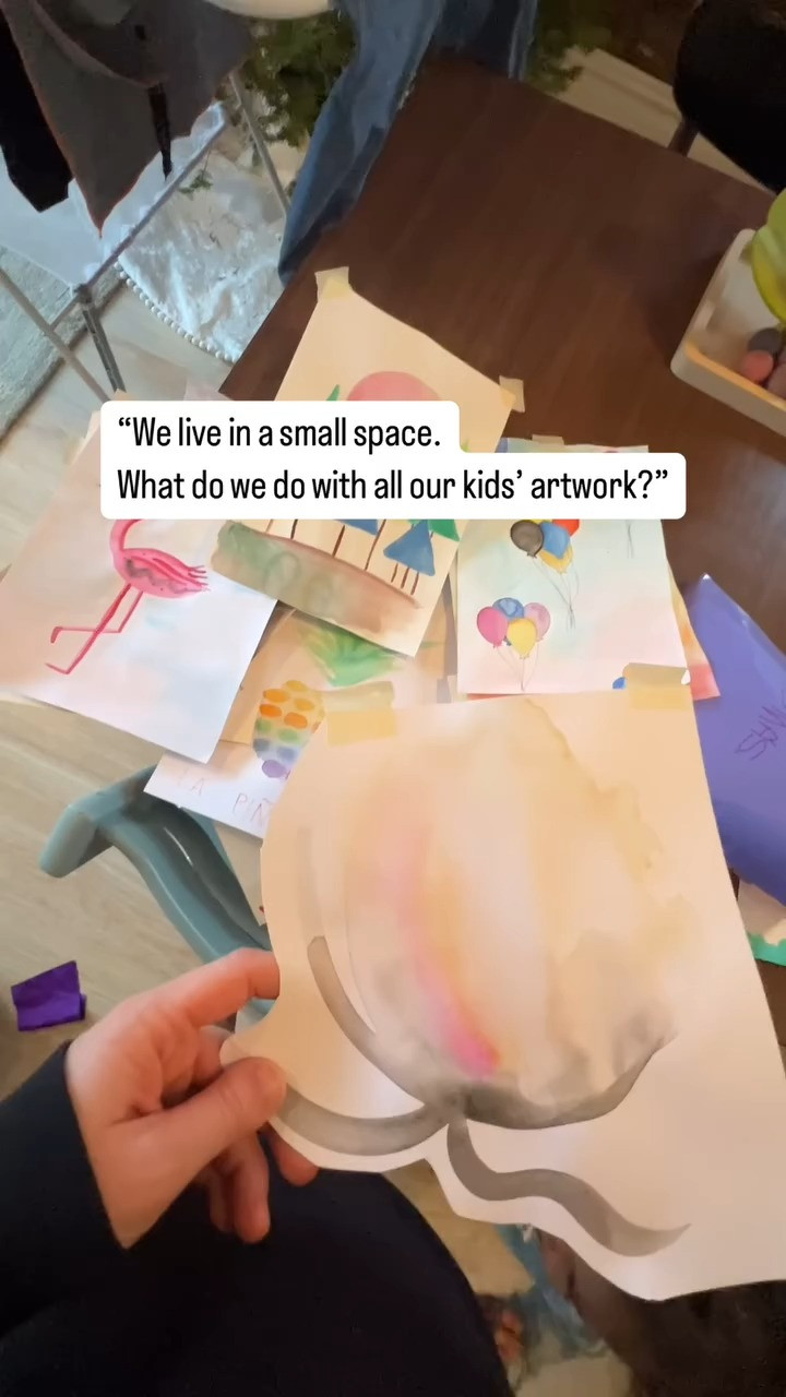 Here’s what we do with our kids’ artwork in our small homeArt

#LTKKids #LTKFamily #LTKHome