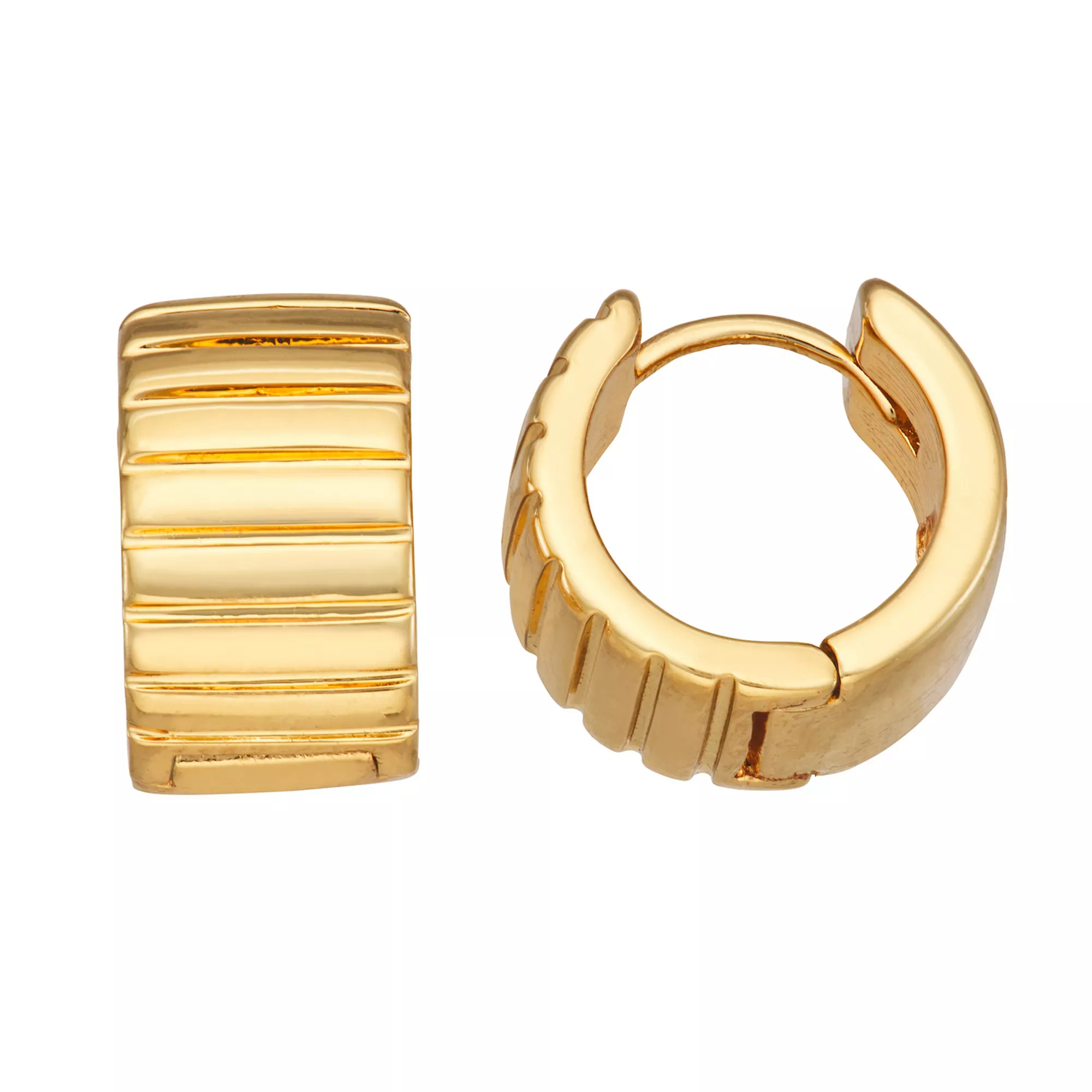 Nine West Gold Tone Huggie Earrings | Kohl's