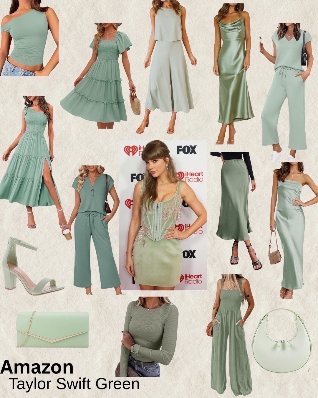 Taylor Swift inspiration. Spring muted green. Sage green. Spring outfits. Taylor Swift spring fashion. Sage party dress. Sage green outfits. Spring green fashion. Wedding guest dress. Matching sets. Amazon spring fashion: millennial mint  


#LTKTravel #LTKSeasonal #LTKootd