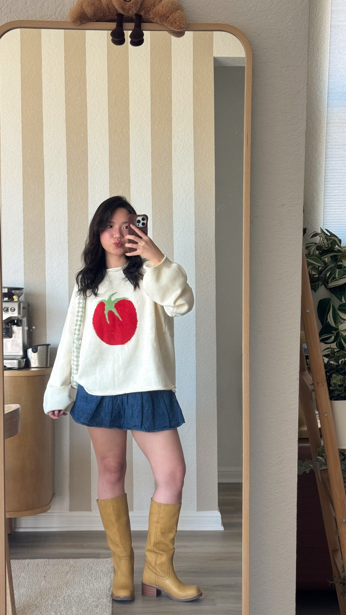 fall transitional outfit 🍅 wearing both top and skirt in size S, i sized up 1/2 a size for shoes

🏷️ frye boots, banana boots, fall boots, cute fall outfit, fall outfit ideas, casual fall outfit, fall ootd

#LTKShoeCrush #LTKStyleTip #LTKPetite