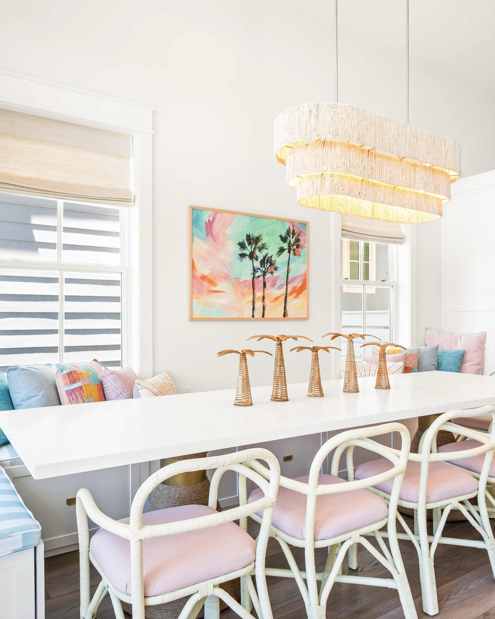 Bringing the beach to brunch one pastel cushion at a time! 🌊 Woven textures, sunny stripes, palms and just enough pink to make neutrals jealous. Coastal style, but make it playful. 🏄🏼‍♀️


#LTKHome