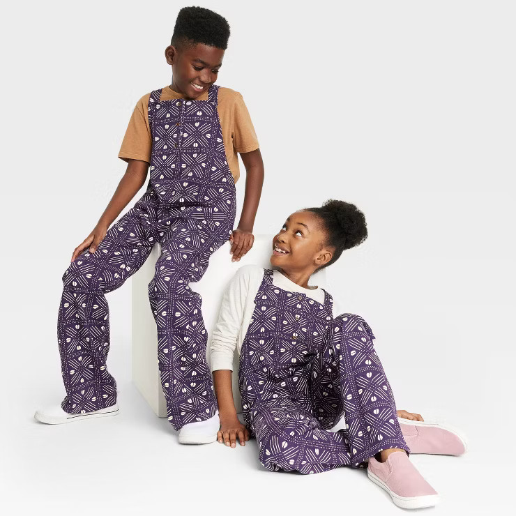 Black History Month Kids' Overalls - Blue Abstract | Target