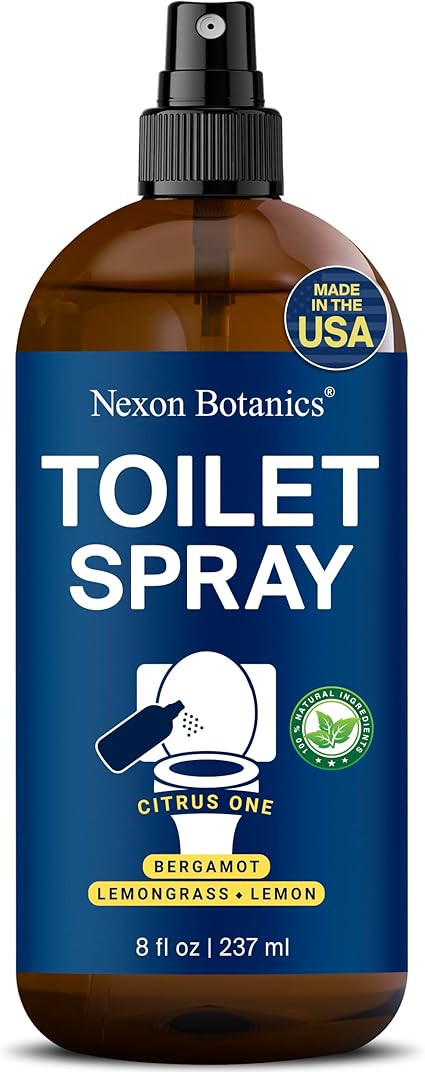 Citrus One Toilet Spray 8 fl oz - Bathroom Odor Eliminator and Air Freshener Spray with Lemon, Le... | Amazon (US)