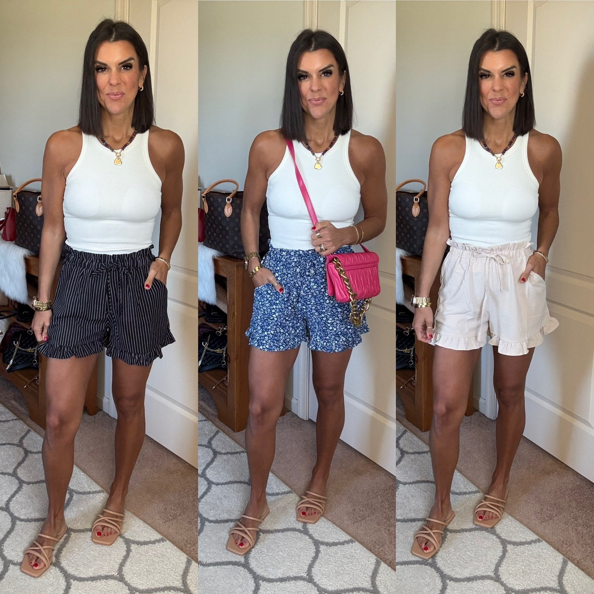 Size xs in tank Size small in shorts Sandals fit tts

#LTKSeasonal