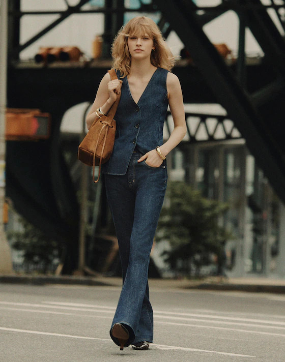 Denim Cutaway Vest | Madewell