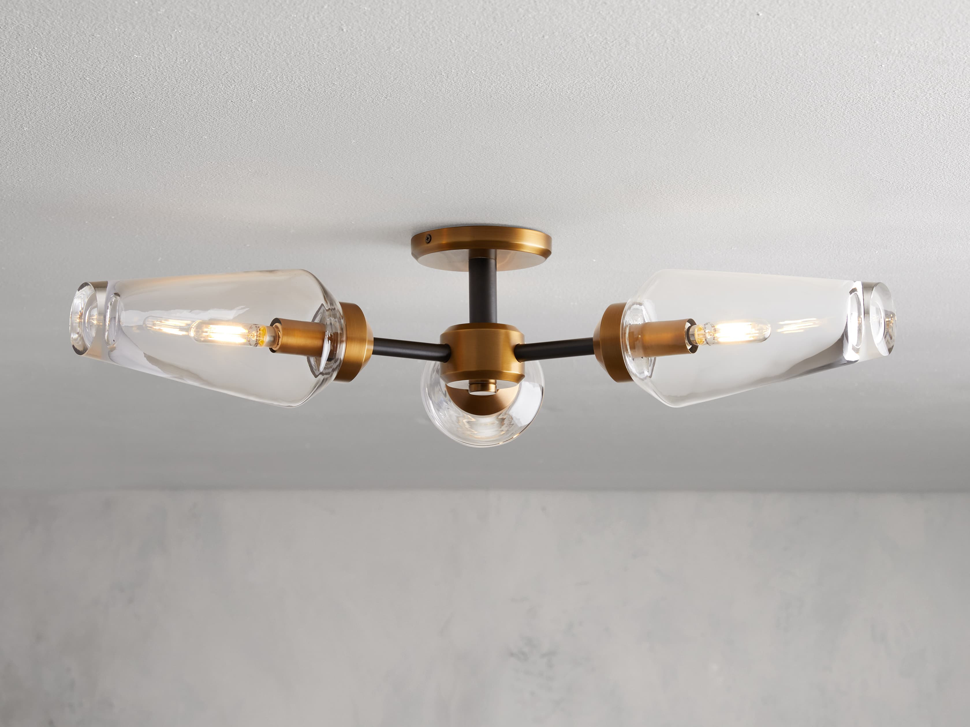 Arrow 3 Light Flushmount | Arhaus