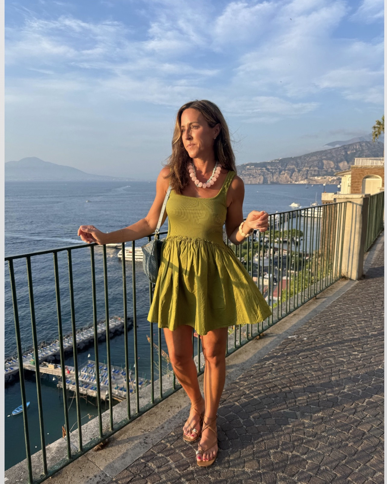 No filter. Just a sunset glow. 
XS dress. I love this green.

#LTKmomlife #LTKTravel #LTKKids