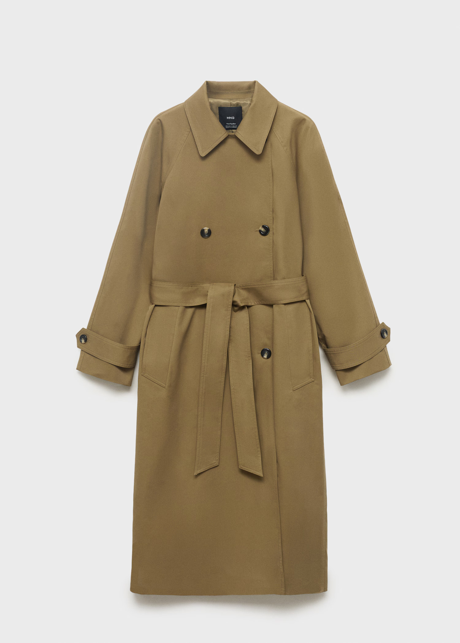 Long double-breasted trench coat | Mango (US/MX/AU)