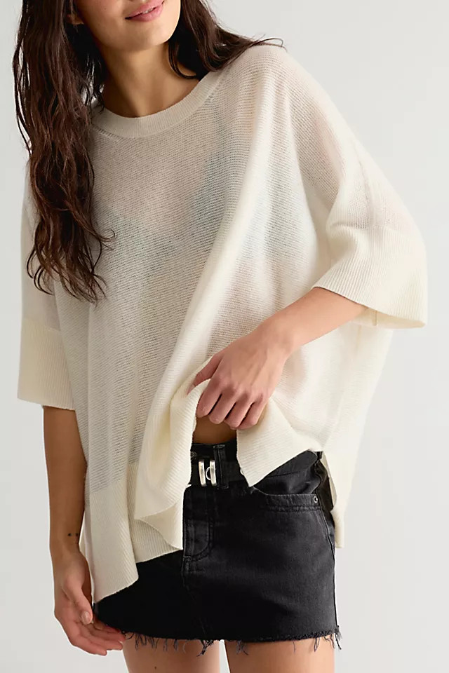 We The Free Ninth Street Cashmere Tee | Free People (Global - UK&FR Excluded)