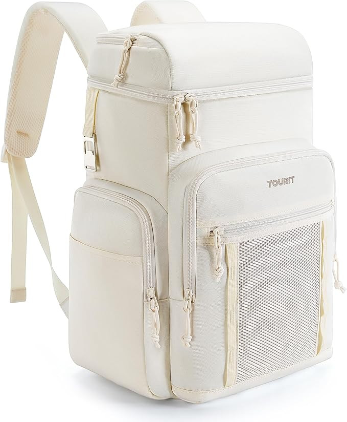 TOURIT Insulated Backpack Cooler: 30 Cans Waterproof Leakproof Soft Cooler Bag Beach Travel Picni... | Amazon (US)